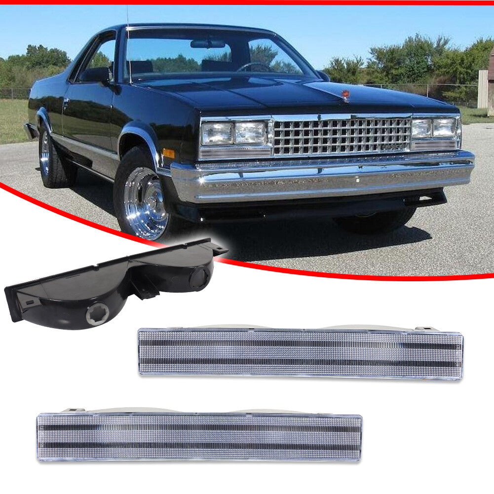 Suitable for 1982-1987 El Camino Malibu Caballero transparent bumper parking signal light kit- v