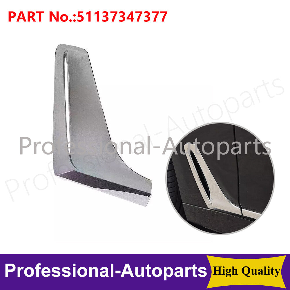 Chrome Left Fender Side Air Duct Vent Panel Trim for BMW G12 7-Series 2016-2019