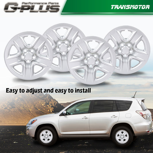 4pcs for RAV4 2006 - 2012 for CHRome 17 inch Wheel Skin Hub Caps Full Rim Protectors - v