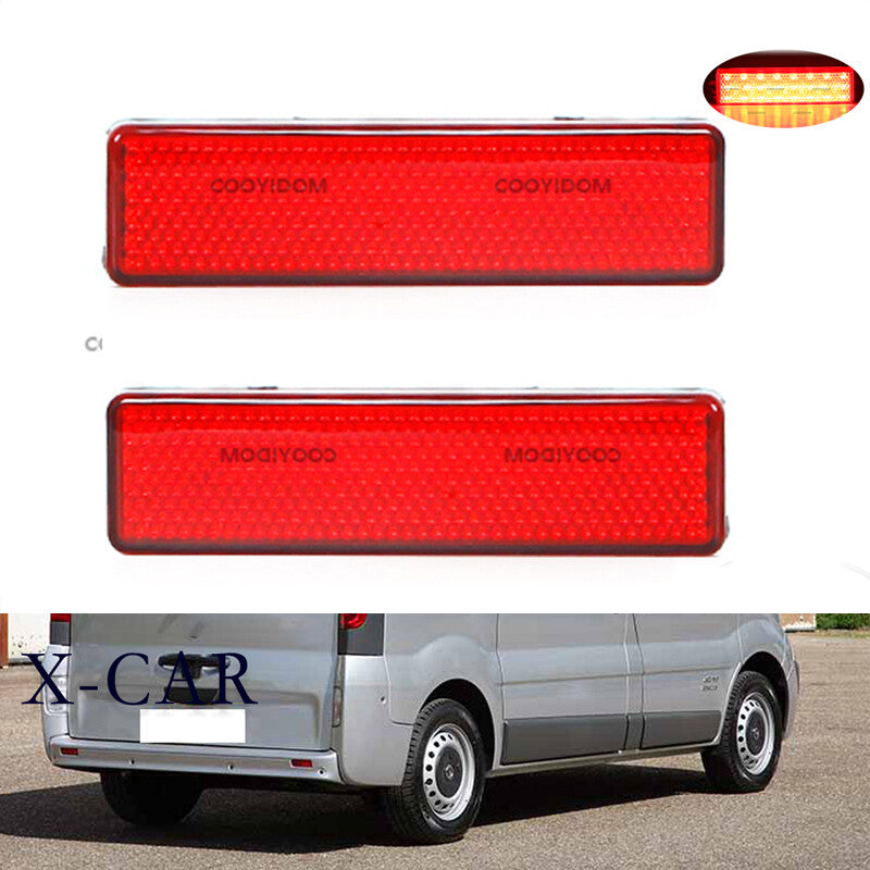 1 Pair LED Rear Bumper Light For Trafic Master For Primastar v