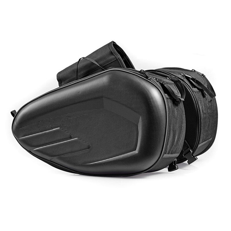 2x Waterproof Motorcycle Saddlebags Helmet Saddle Side Bag Tail Luggage Suitcase