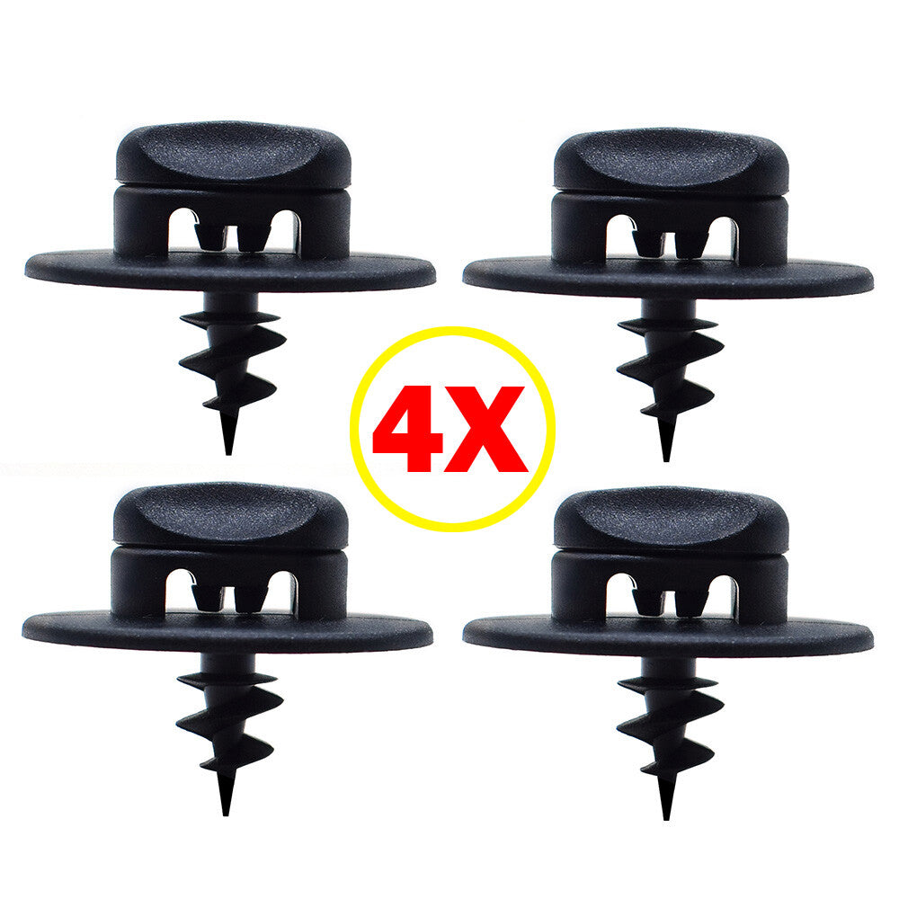 4 X for VW Floor Mat Carpet Screw Clips Screws Oval Hole Plastic Turn Lock Twist Q