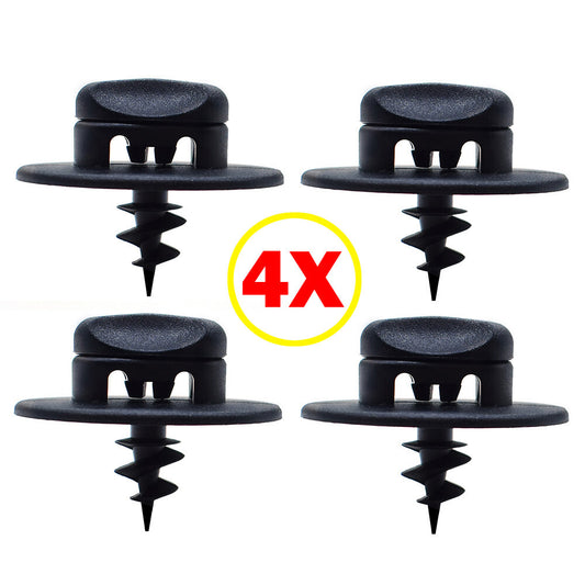 4 X for VW Floor Mat Carpet Screw Clips Screws Oval Hole Plastic Turn Lock Twist Q