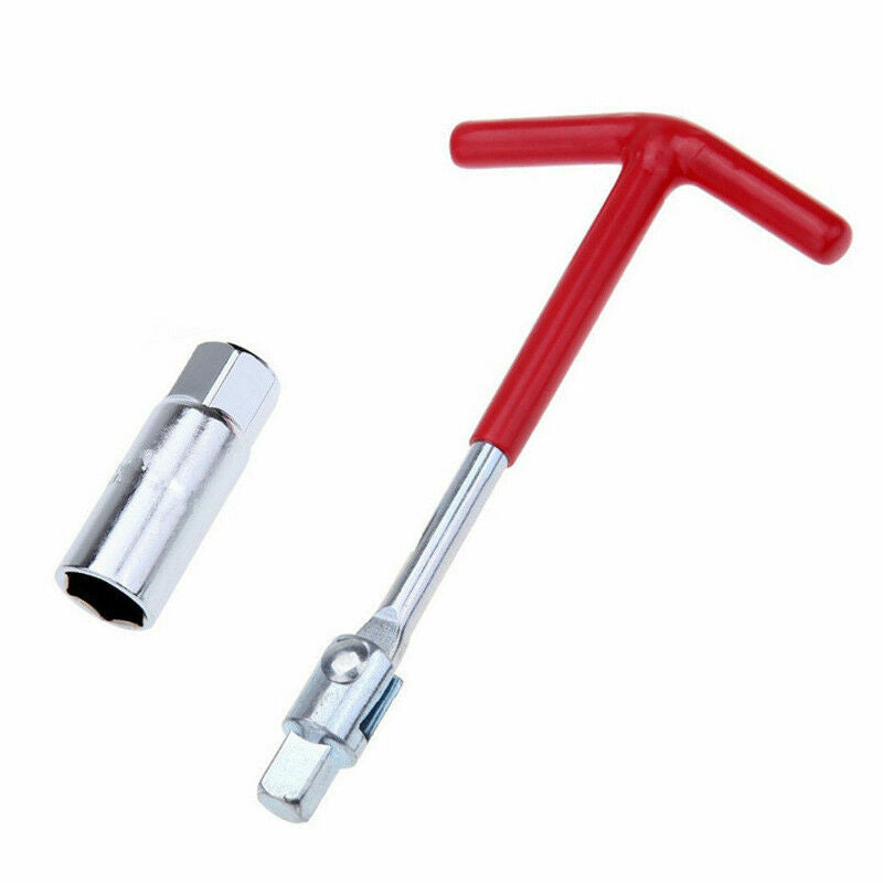 Spark plug removal tool, 21mm T-bar, T-handle, flexible wrench, effective. n