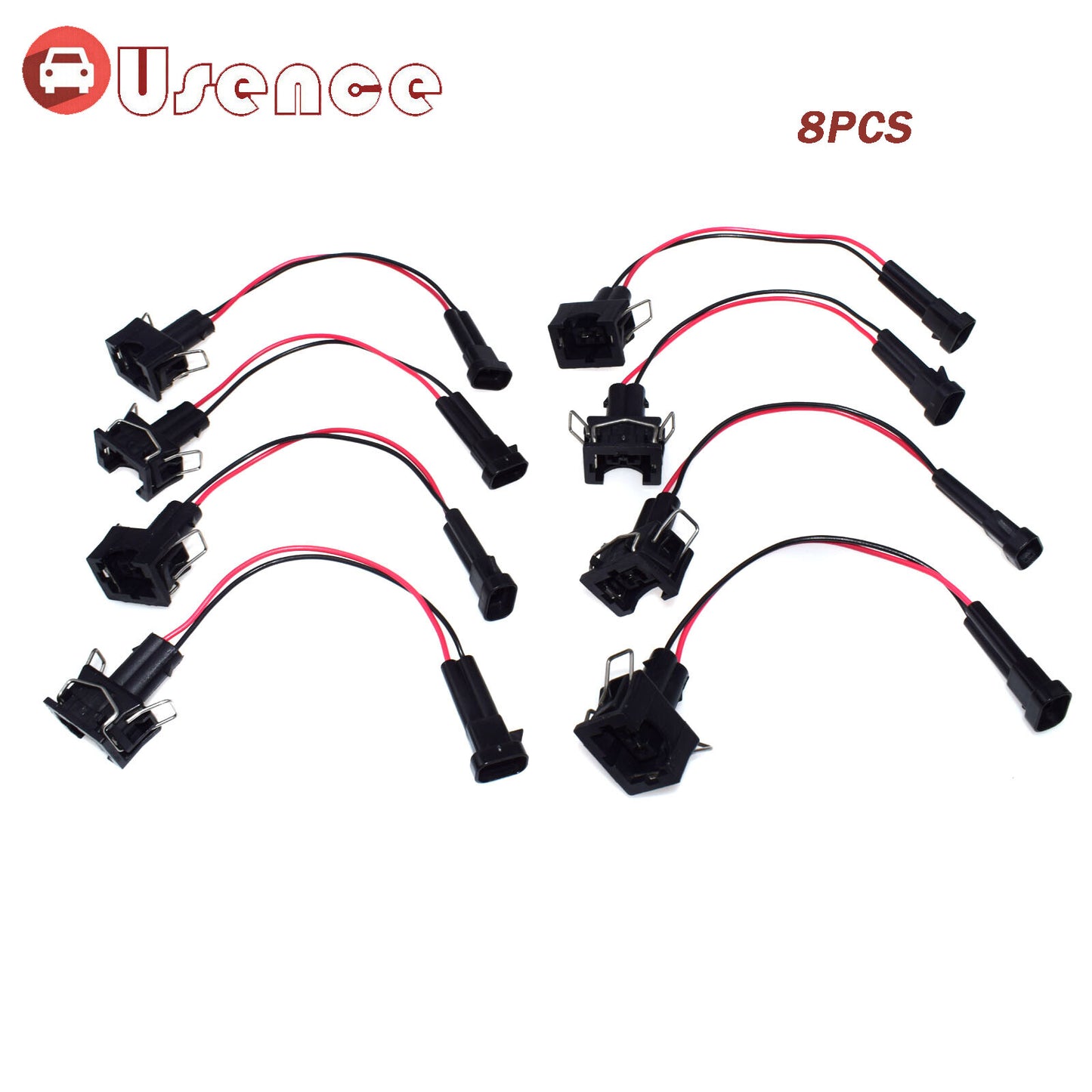 8X Injector Adapters For LQ4, LQ9 4.8 5.3 6.0 Wire Harness to LS1 LS6 LT1 EV1