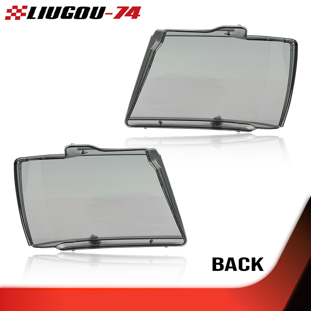Suitable for 2007-2014 Tahoe suburban headlights, headlight lenses, smoked hood, - v
