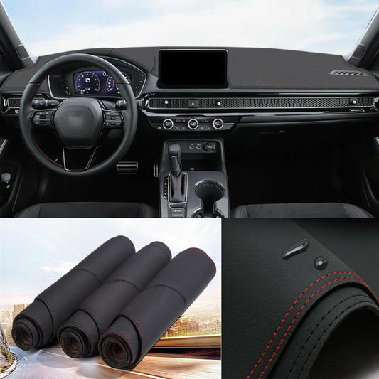 for Honda for Civic 2022-2024 DashMat Dash Cover Dashboard Mat Interior Pad Leather