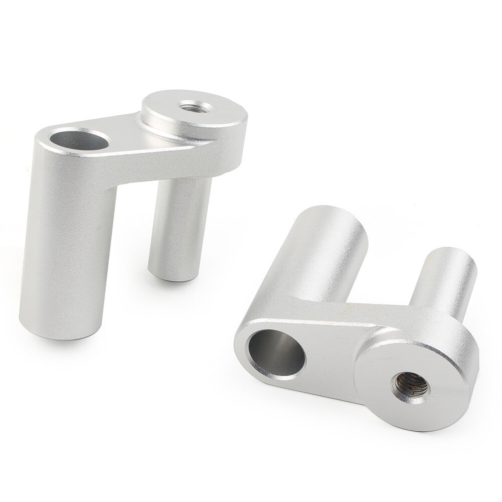 Silver Handlebar Risers Kit 1.625 Back Move Mount Clamp for BMW R1200RT R1250RT