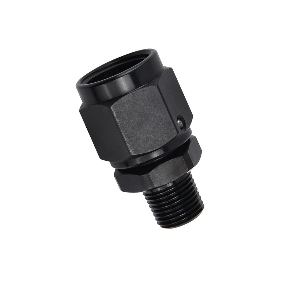 Aluminum 6AN AN6 Female Flare to 1/8 NPT Male Straight Swivel Adapter Fitting