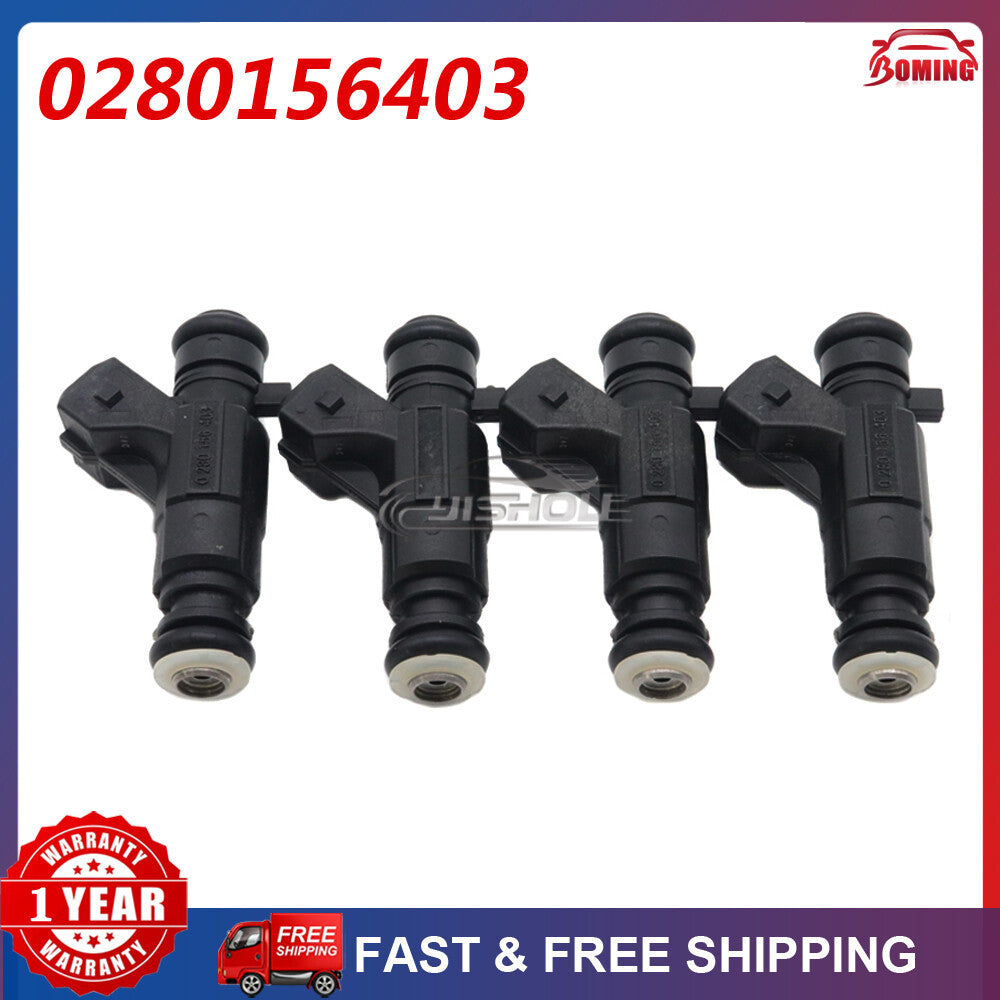 Fuel injectors for Volkswagen for Golf , Polo, Fox Voyage Flex 1.6L (4 units, 032906031R, 0280156403)