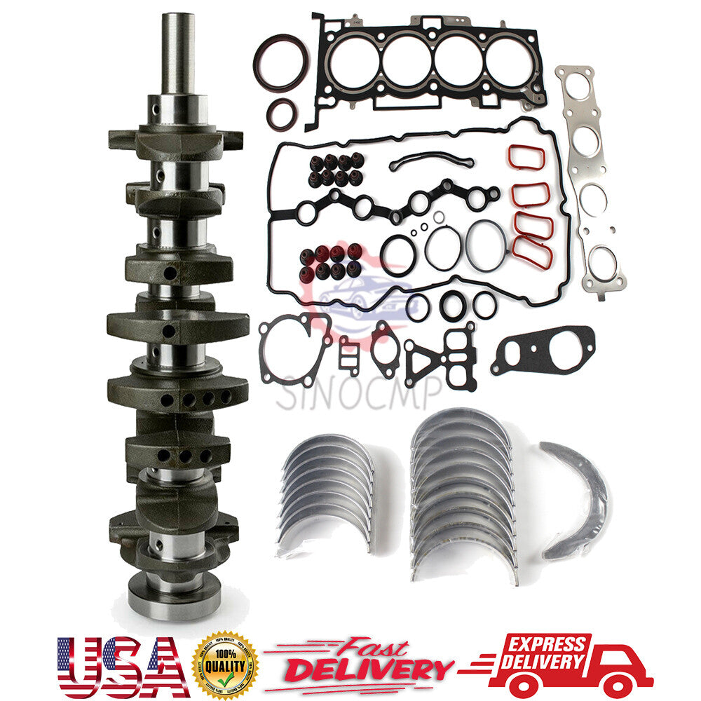 Engine Crankshaft 23111-2G200 w/ Gasket Set for Tucson Sportage 2.4L GDI G4KJ US