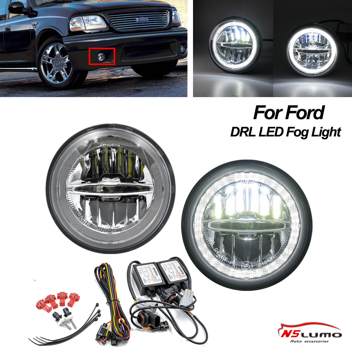 Suitable for 7 F01 F02 2009-15 LED headlight front DRL signal projector lens  2915 B