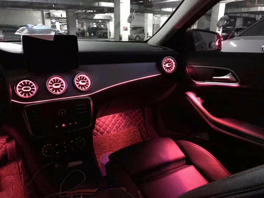 Illuminated Retrofit LED Ambient light Air Vent purifier for Mercedes W205 C GLC v