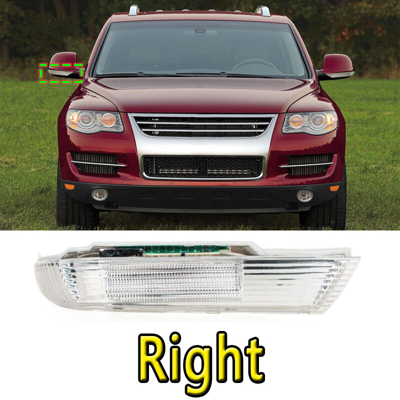 One pack of LED mirror turn signal indicator lights for Volkswagen Touareg 2003-2004-2007.