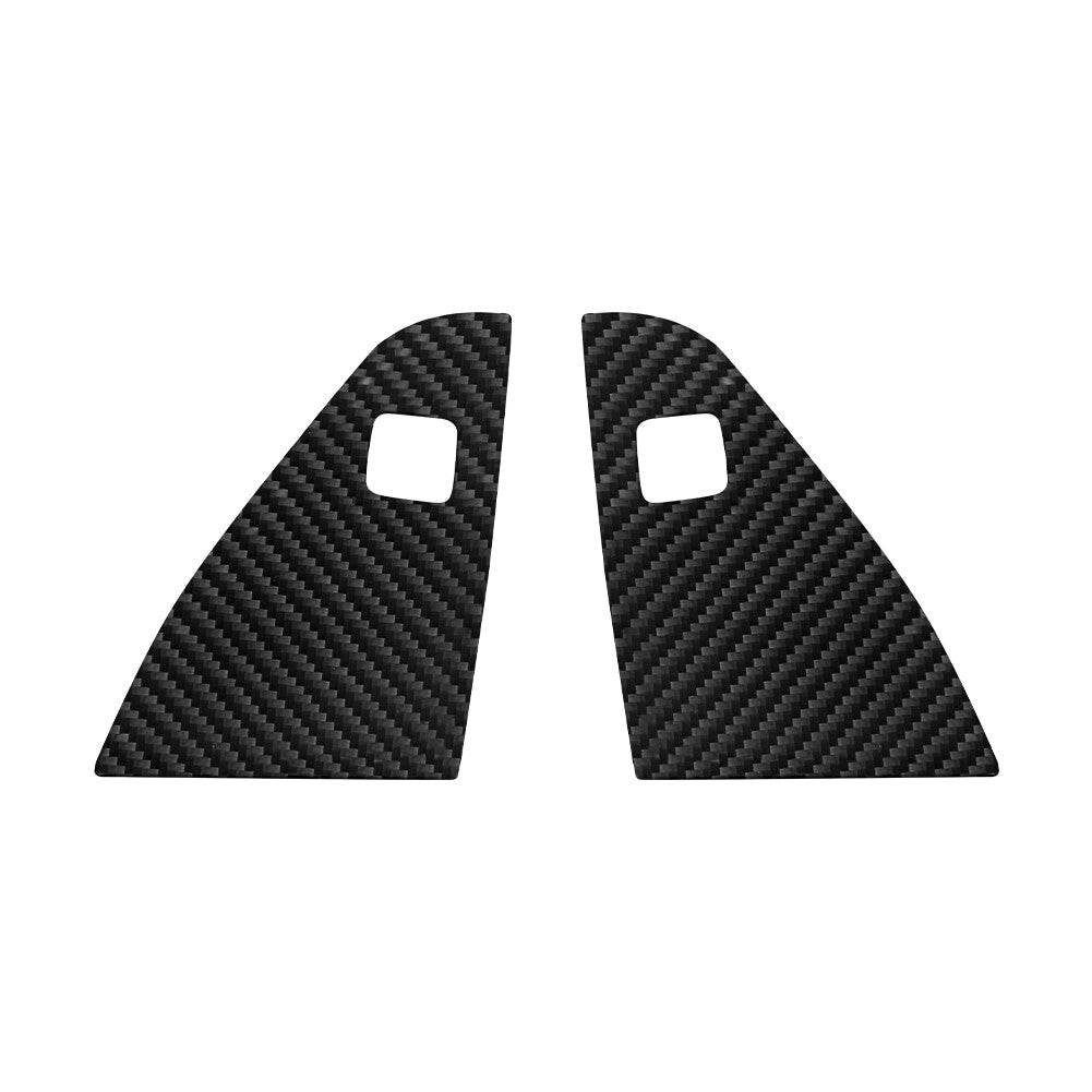 2Pcs Carbon Fiber Door Handle Decorative Cover Trim for Mustang 2005-2009 v