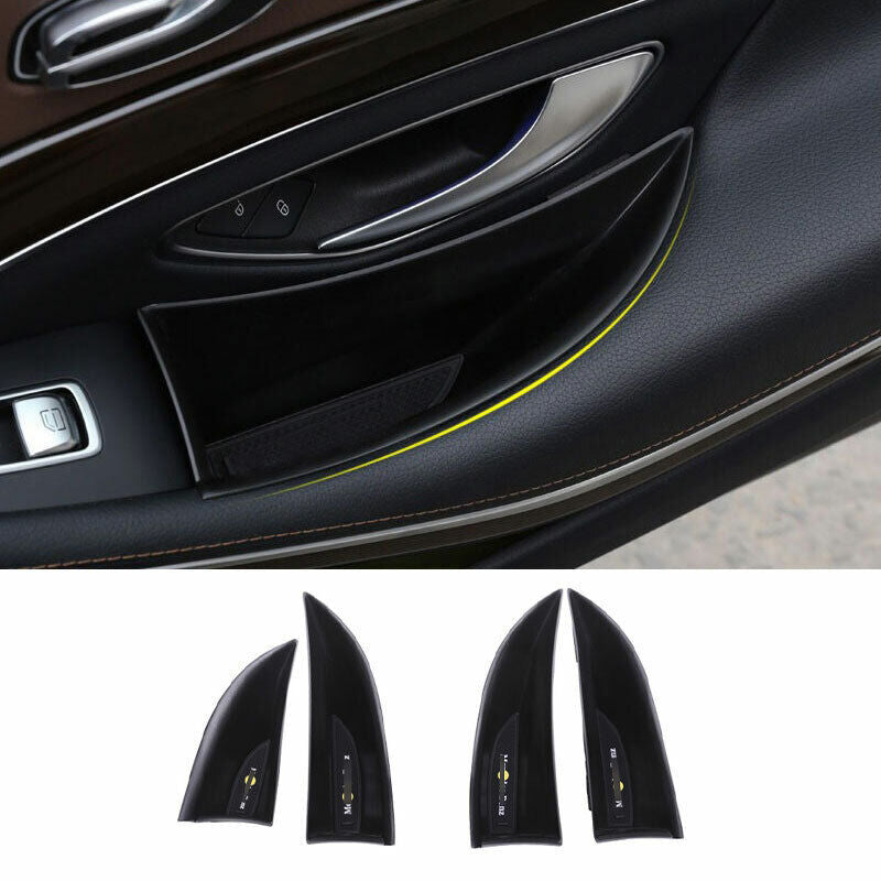 4pcs Carbon Fiber Door Side Door Panel Trim for Dodge for Ram 1500 2009-2012 v