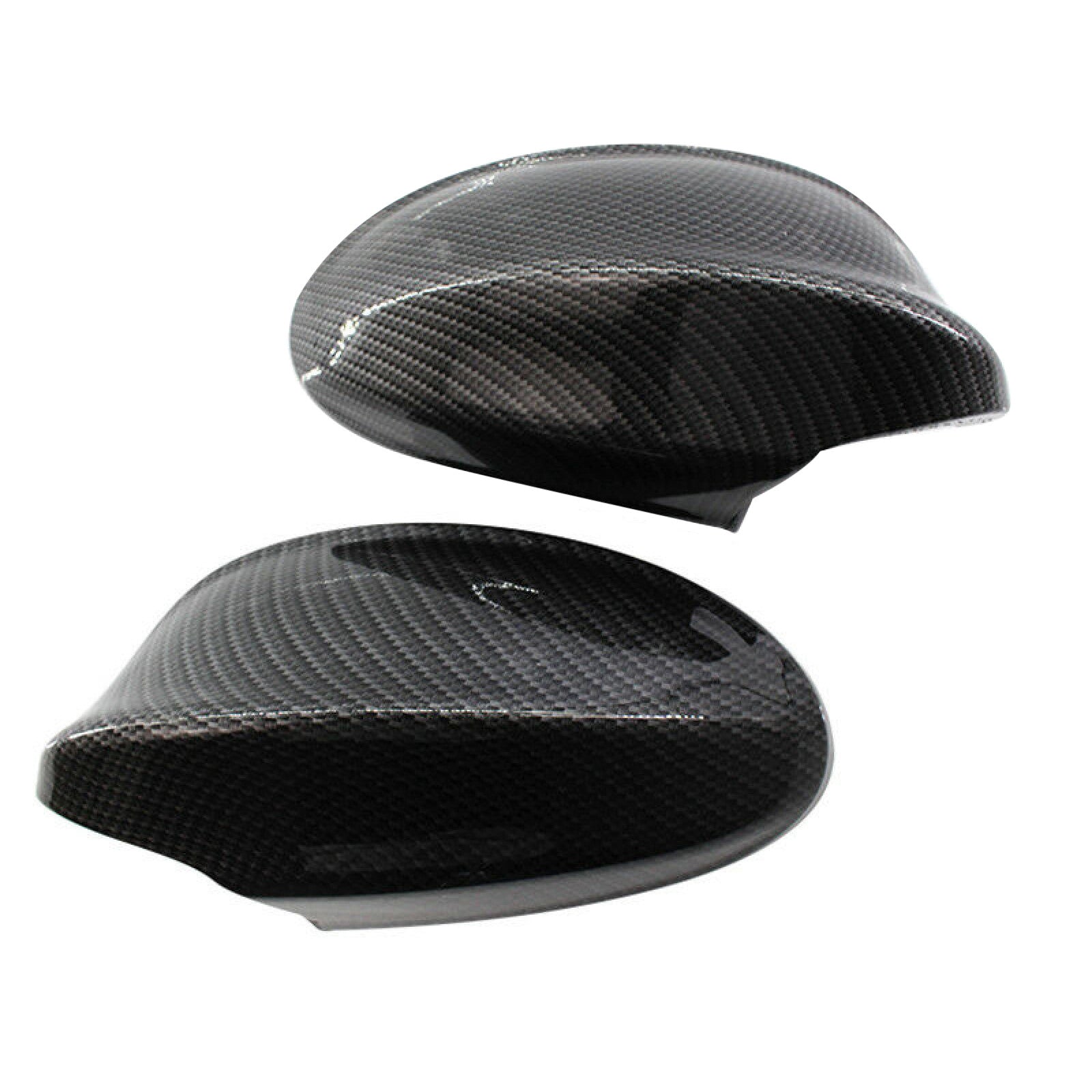 2 Pcs L+R Carbon Fiber Replace Side Mirror Cover Caps for BMW E90 05-07 Decor G