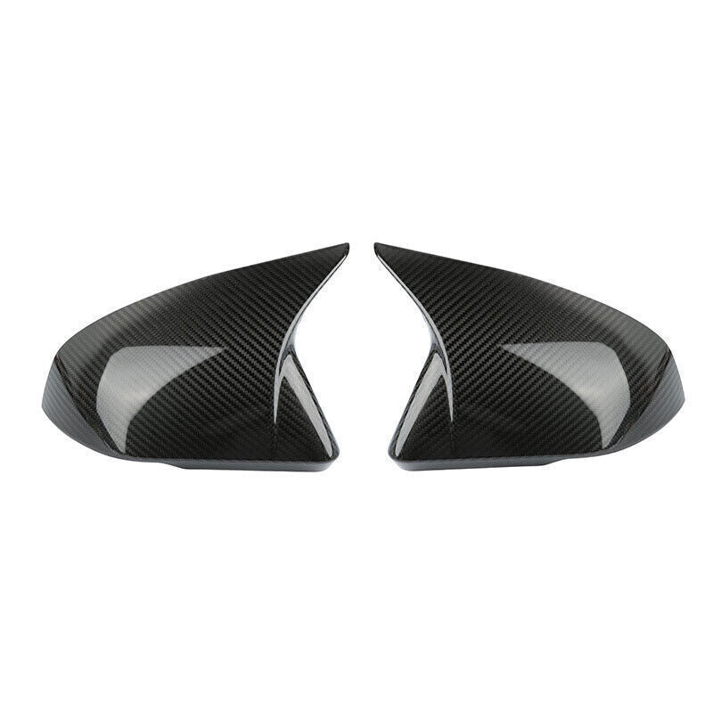 For 2015-2022 for Ford for Mustang Carbon Fiber ABS OX Horn Rear View Mirror Cover Trim