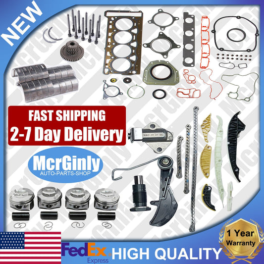 2.0T gasoline engine overhaul and rebuild kit + piston kit suitable for Tiguan and for Audi A3. n