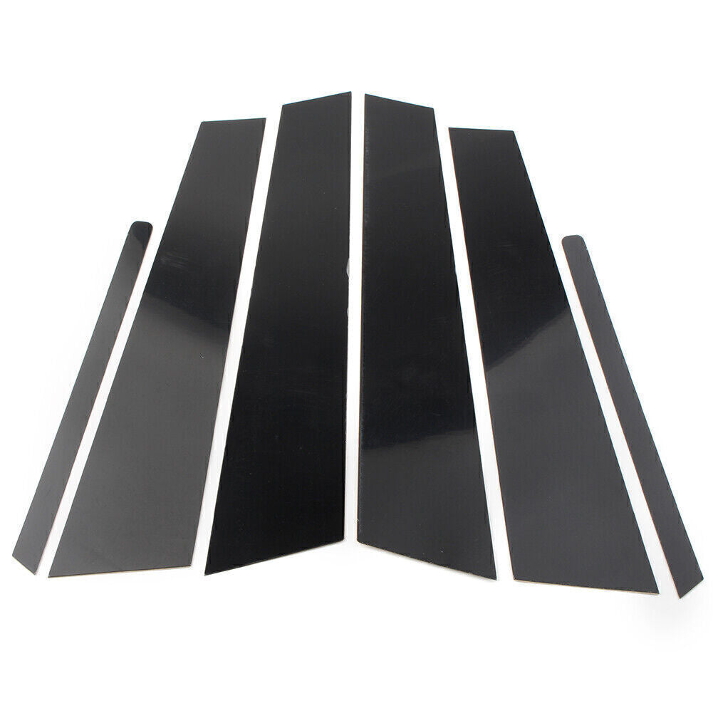 6Pcs Door Trim Pillar Posts Cover Trim Kit Gloss Black for KIA Optima 2011-2015