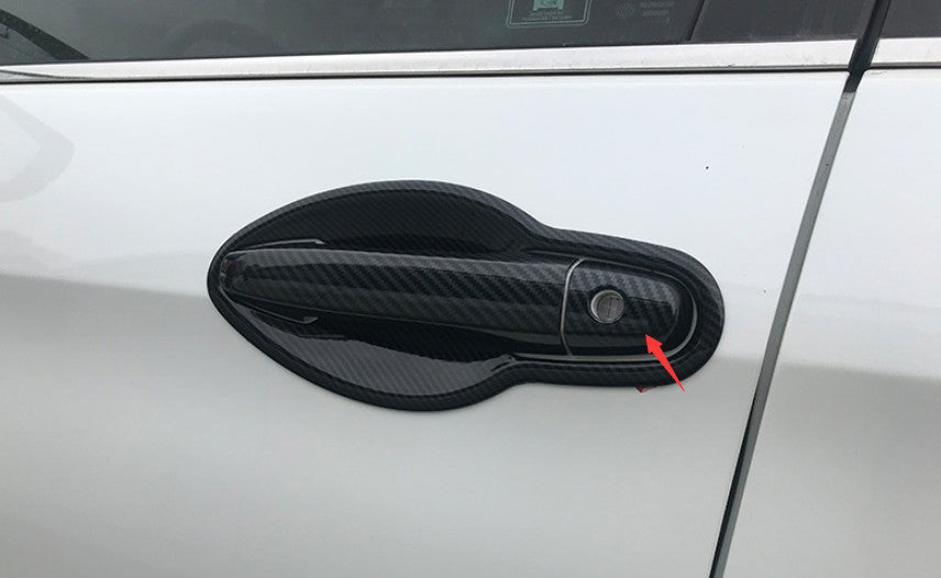 Carbon Look Rear Bumper Fog Light Lamp Cover for CAMRY 2018-2023 L/LE/XLE v