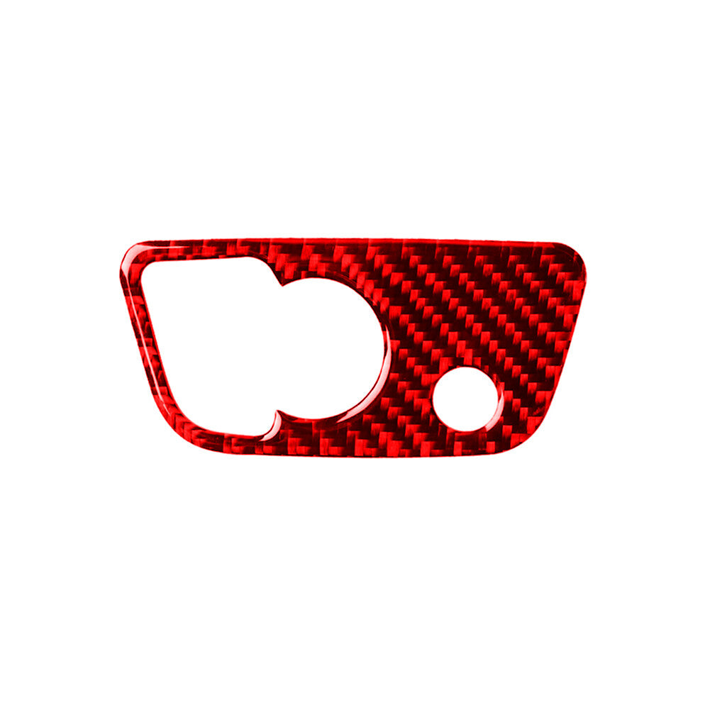 Red Carbon Fiber Sticker for Audi Q7 16-19 Reading Light Switch Panel Cover Trim