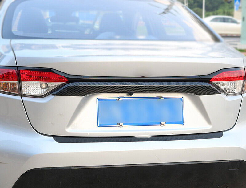 for Toyota for Corolla 20-24 Carbon Fiber Look Rear Door Trunk Lid Tailgate Strip 1P