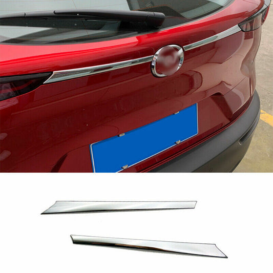 for Mazda CX-30 2020-22 ABS Chrome Rear Tail Door Trunk Tailgate Lid Trim Strip