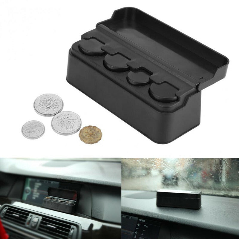 Black Car Organizer Roll Pocket Telescopic Dash Coin Case Storage Box Container