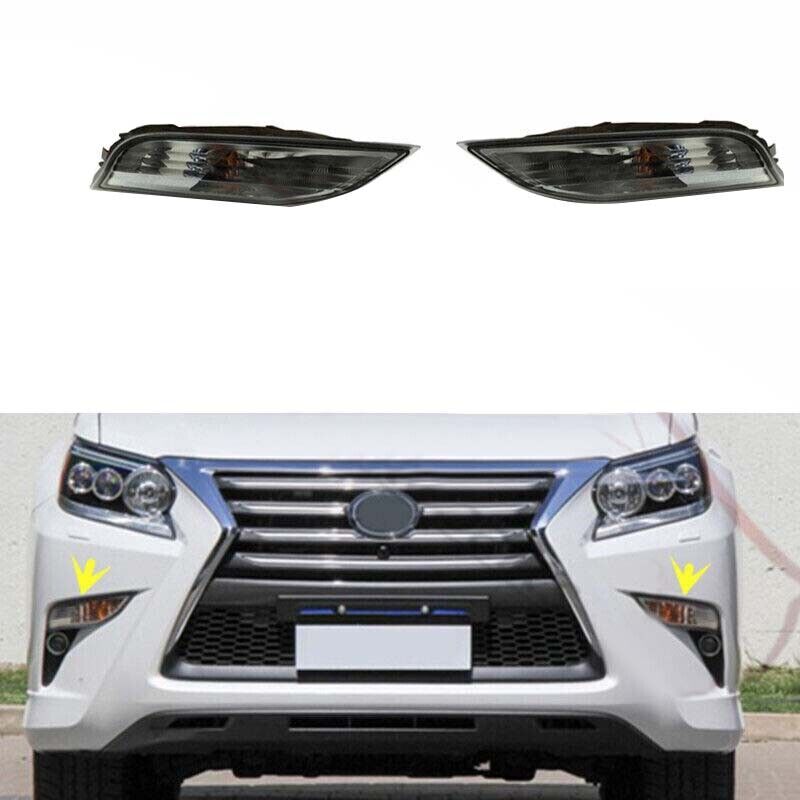 1Pair Front Bumper Fog Light Turn Signal Lamp Assy Fit for Lexus GX460 2014-2020