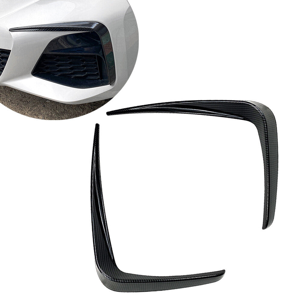 Front Fog Lamp Frame Decoration Trim for BMW 3 Series G20 2019-2022 Carbon Fiber