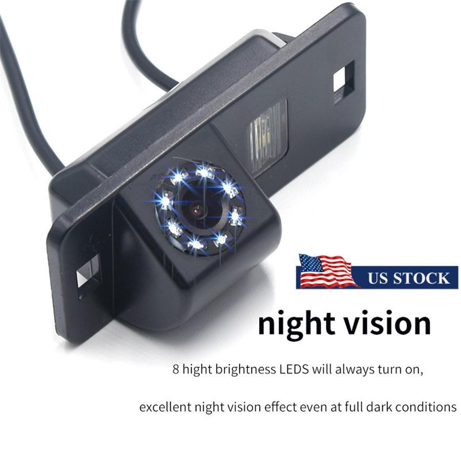 1x HD Car Rear View Camera W/LED Light for BMW 1/3/5/6 Series X3 for X5 E39 E53 E70