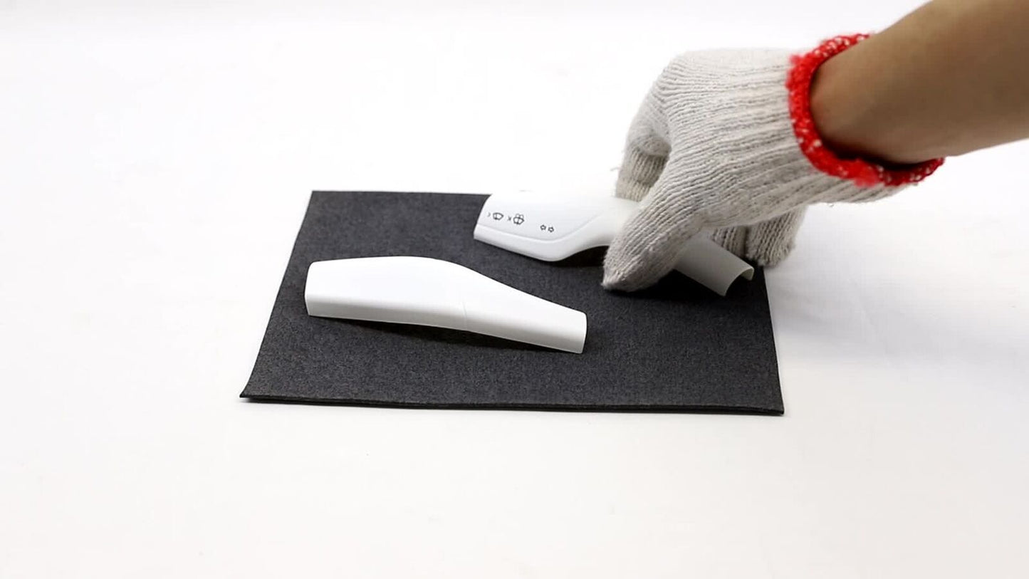 White steering wheel gear shift paddle cover for Model 3 & Y- n