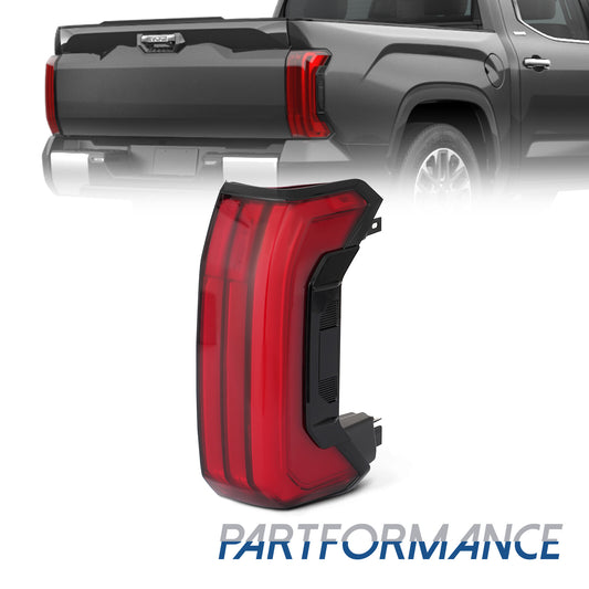 Applicable to 2022-2023 for Toyota Tundra rear taillight assembly, transparent right passenger side.