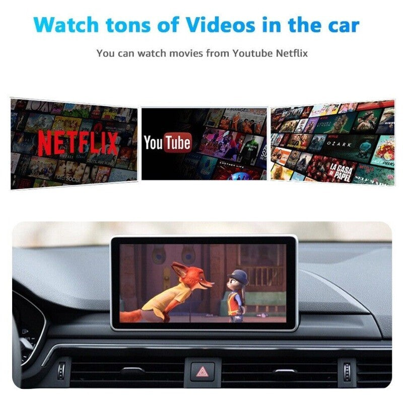 2+8G Wireless CarPlay AI Box Android Quad-Core Car Adapter for Car Multimedia Video