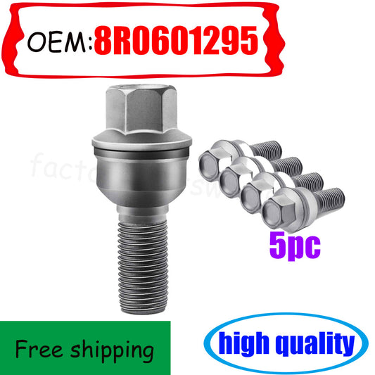 5-pack of wheel bolts, Scew 8R0601295, suitable for Audi Q5 2009-2013, for Audi for A8 /S8 QUATTRO 10-13- n