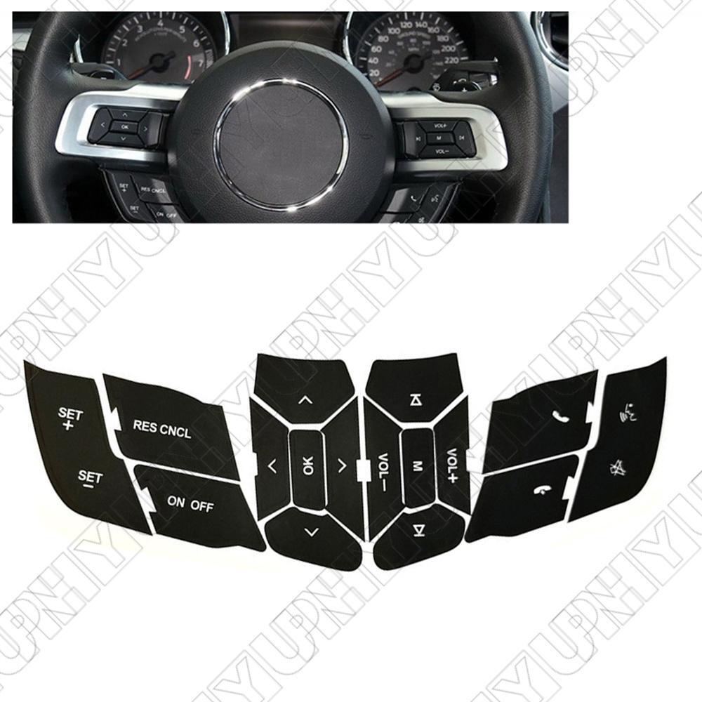 Steering Wheel Control Button Repair Decals Stickers for Ford for Mustang 2015-2018 Q