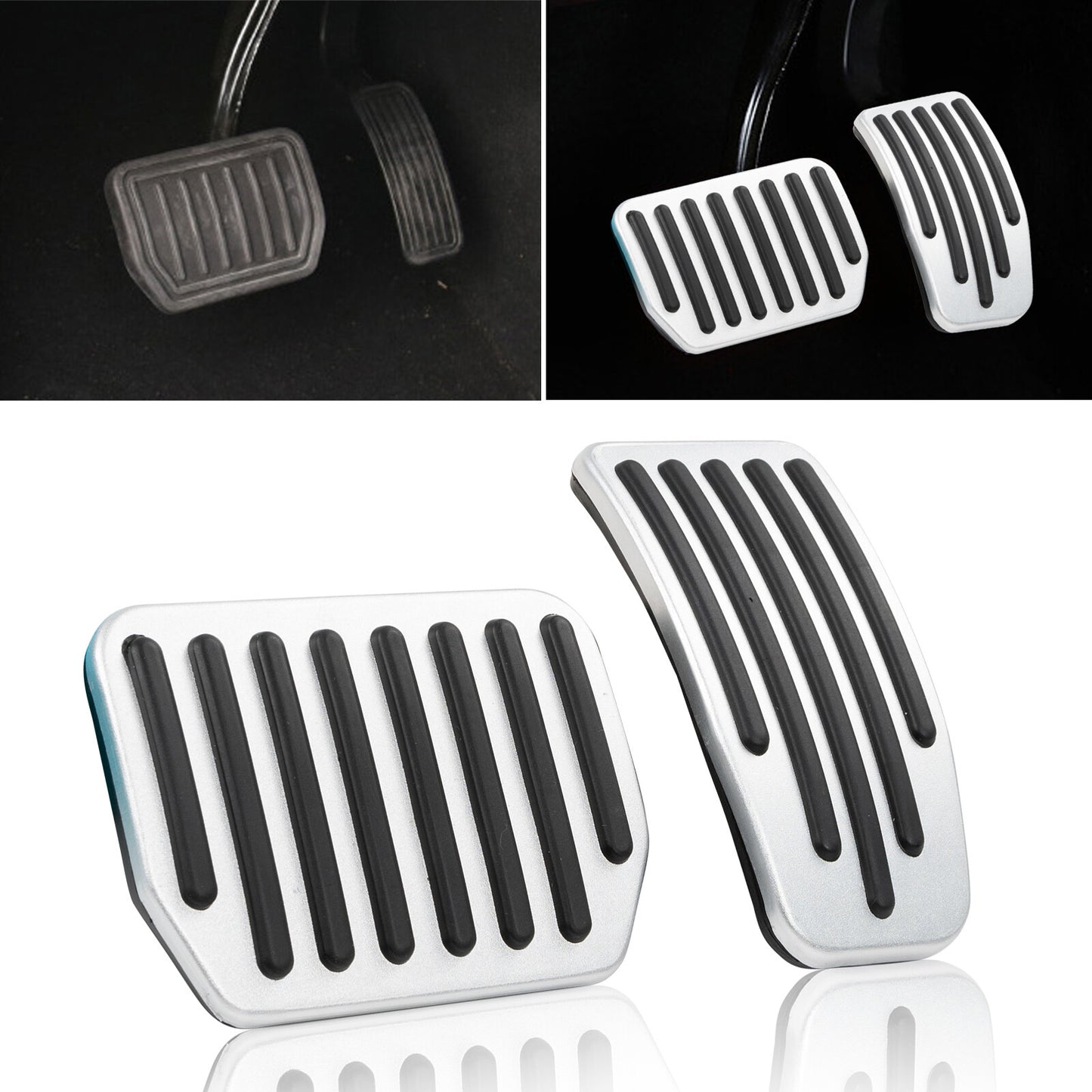Aluminum anti-slip protective cover for Model 3 Y pedals - n