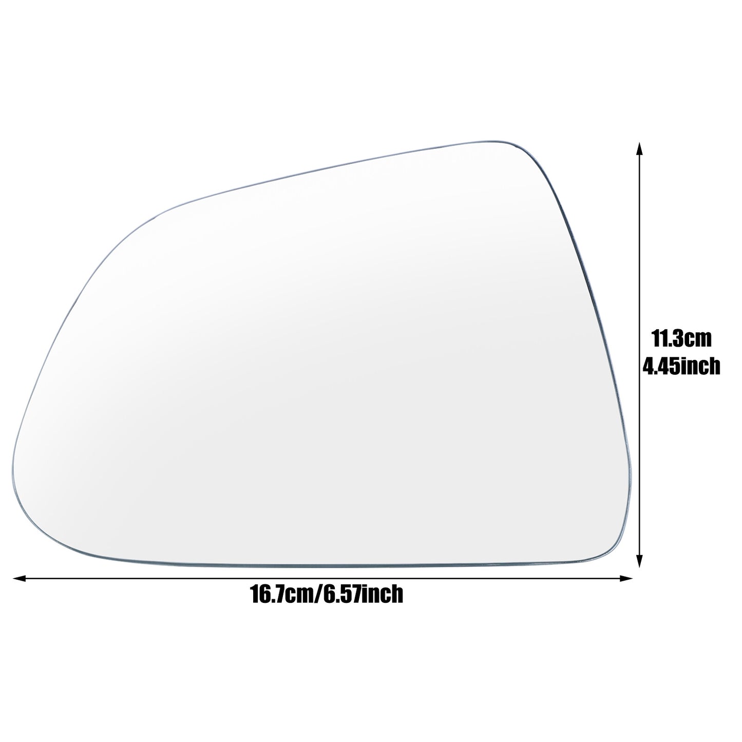 for Tesla Model 3 Car 2017- 2024 1PCS Large Vision Left Heated Wing Mirror Glass Q