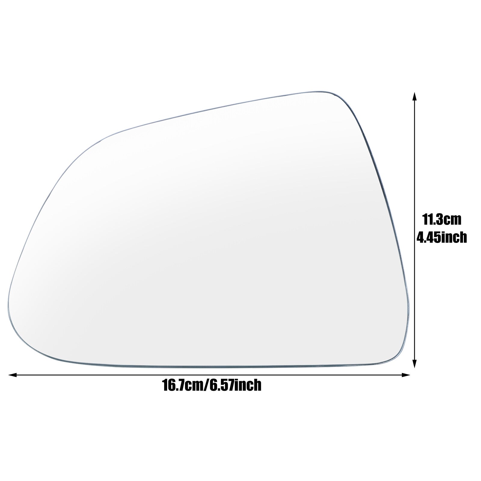 for Tesla Model 3 Car 2017- 2024 1PCS Large Vision Left Heated Wing Mirror Glass Q