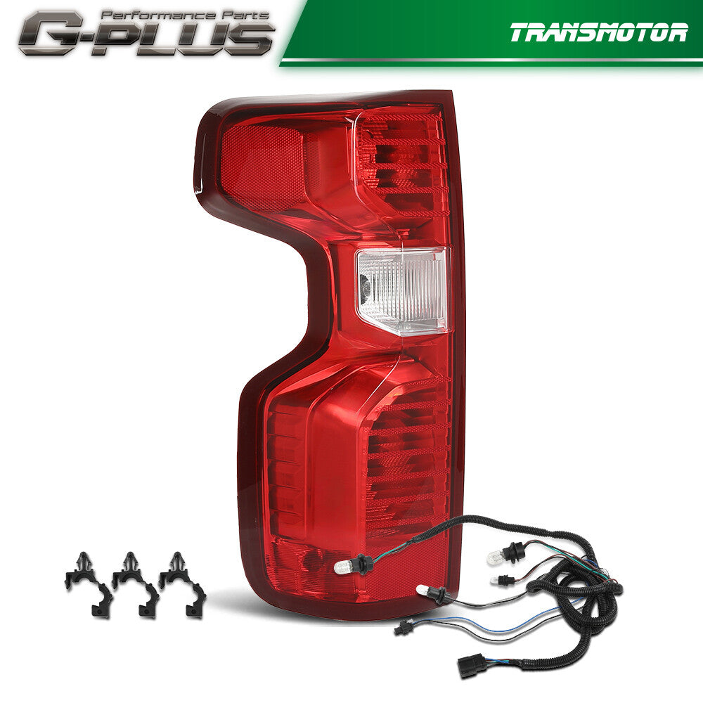 Fits 19-23 for Silverado 1500 Incandescent Tail Light w/Fixed Driver Side - v