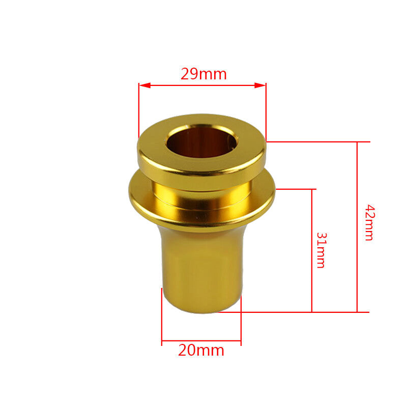 M10x1.5 Shift Knob Boot Retainer Jam Nut Adapter Gold Manual Gear Shifter Lever Q