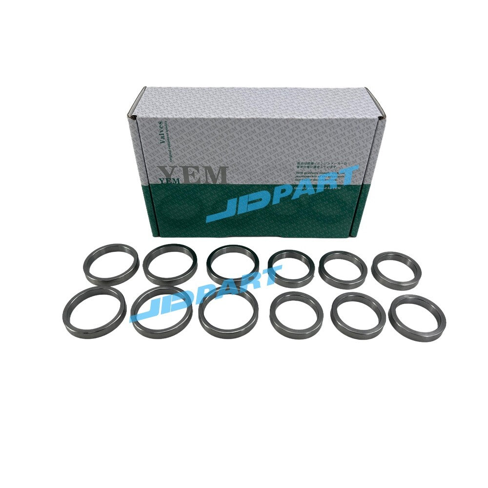 12-piece set of 6D105 intake and exhaust valve seats for diesel engines -