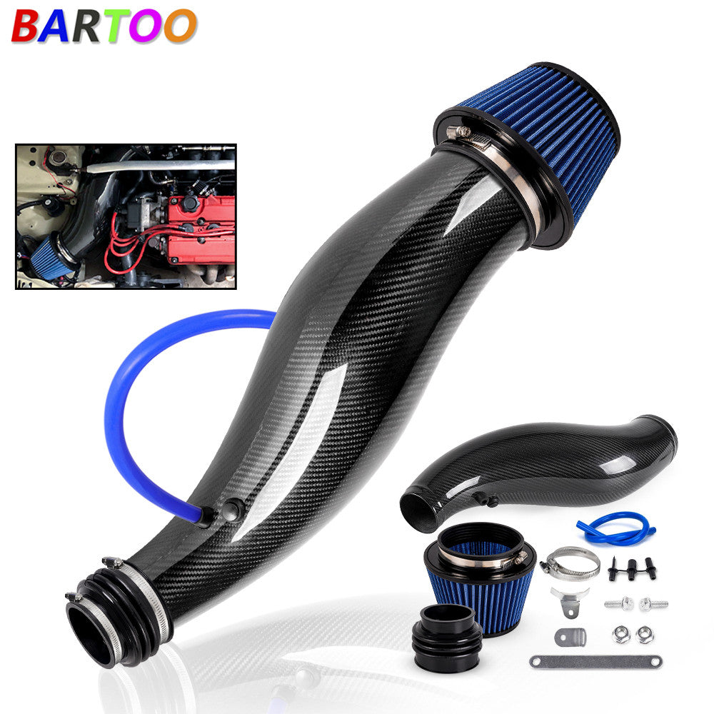 Real Carbon Fiber Cold Air Intake Pipe for Honda for Civic 92-00 EG EK Integra 94-01 Q