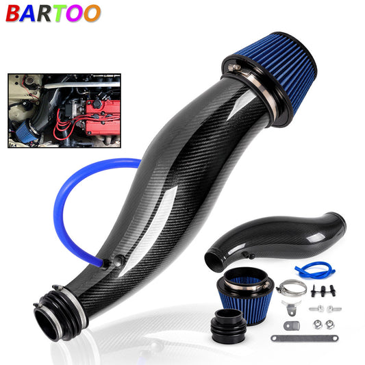Real Carbon Fiber Cold Air Intake Pipe for Honda for Civic 92-00 EG EK Integra 94-01 Q