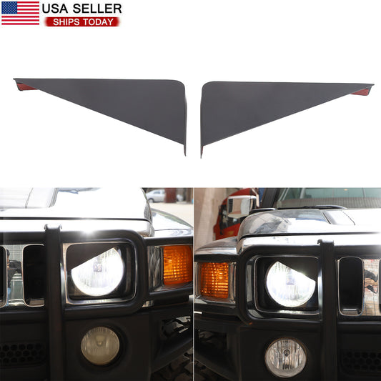 Car headlight cover insert for angry eyeplate suitable for Hummer H3 2005-09 Alloy