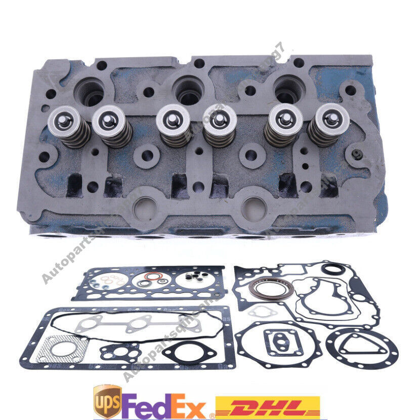 D650 Cylinder Head & Gasket KIT for Kubota B6100, B6100DT, B6001, B6001DT Q