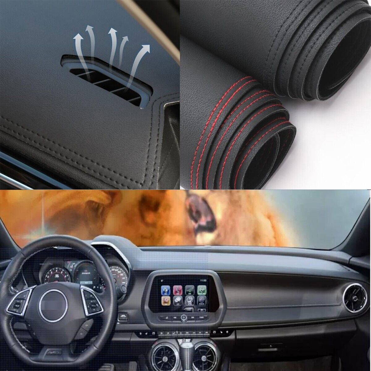 Silver Stainless Steel Engine Fuse Box Cover Trim for Corvette C6 2005 - 2013- v