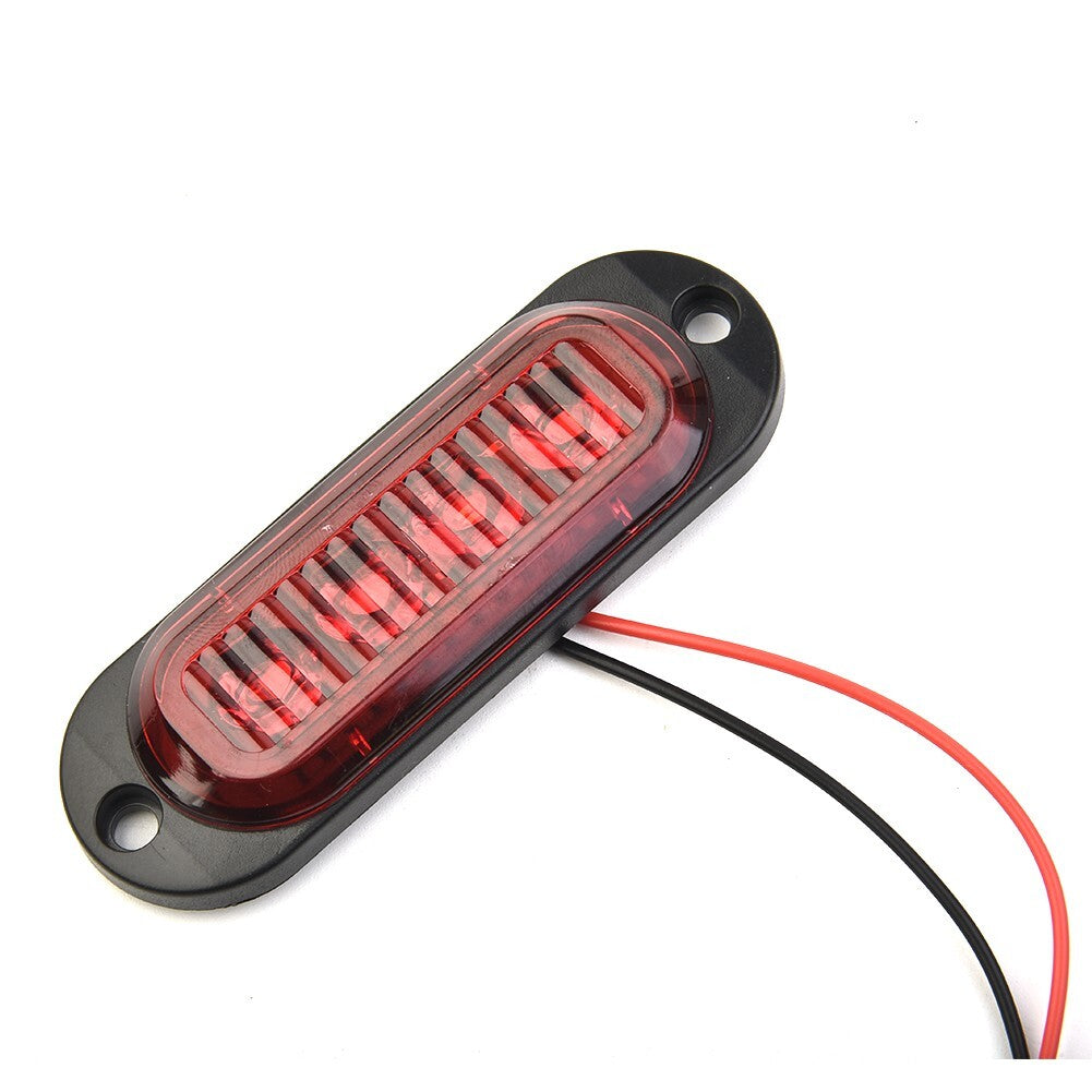 LED side marker lights, red side markers, clearance for trailer truck accessories