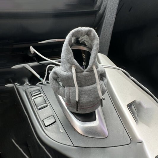 1PC Car Gear Shift Cover for Mini Hoodie Car Gear Shift Knob Cover Shirt Gray Q